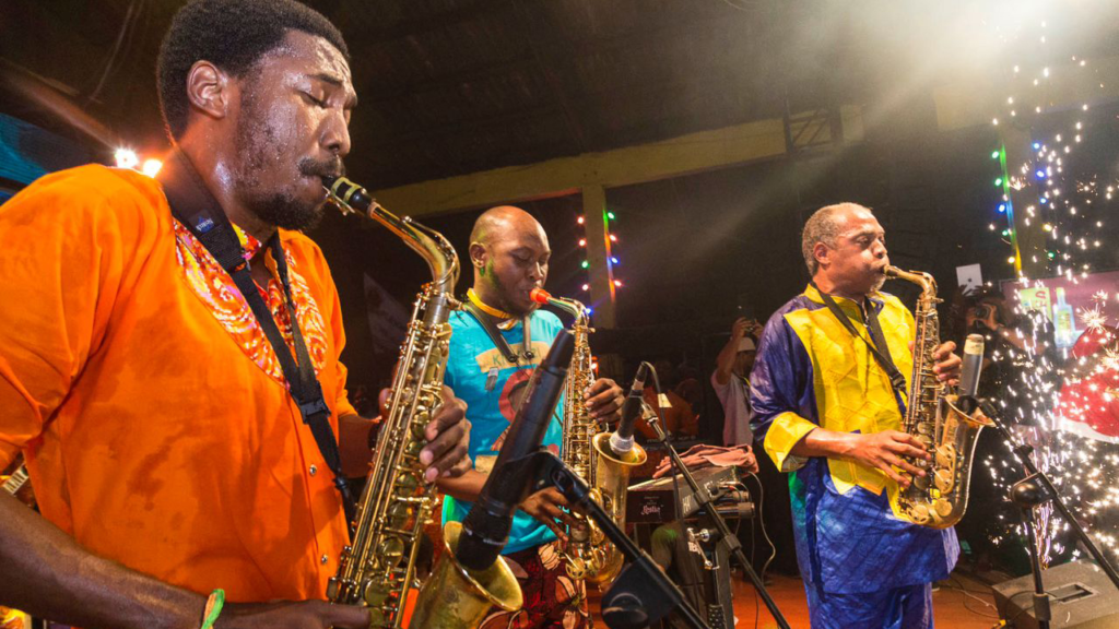 Musicians performing at Felabration