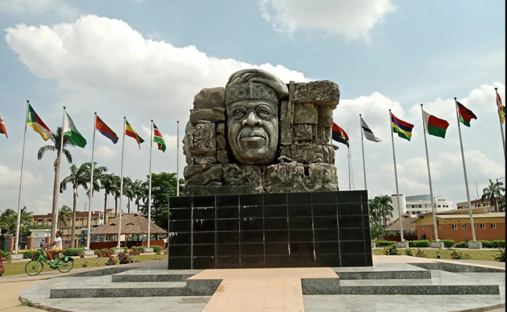 Family enjoying a picnic at JJT Park, Lagos